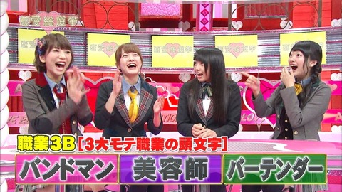 バンドマン、バーテンダー、美容師