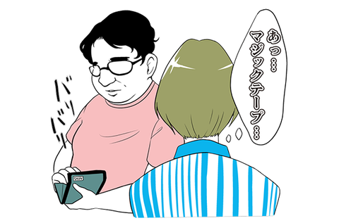 マジックテープの財布