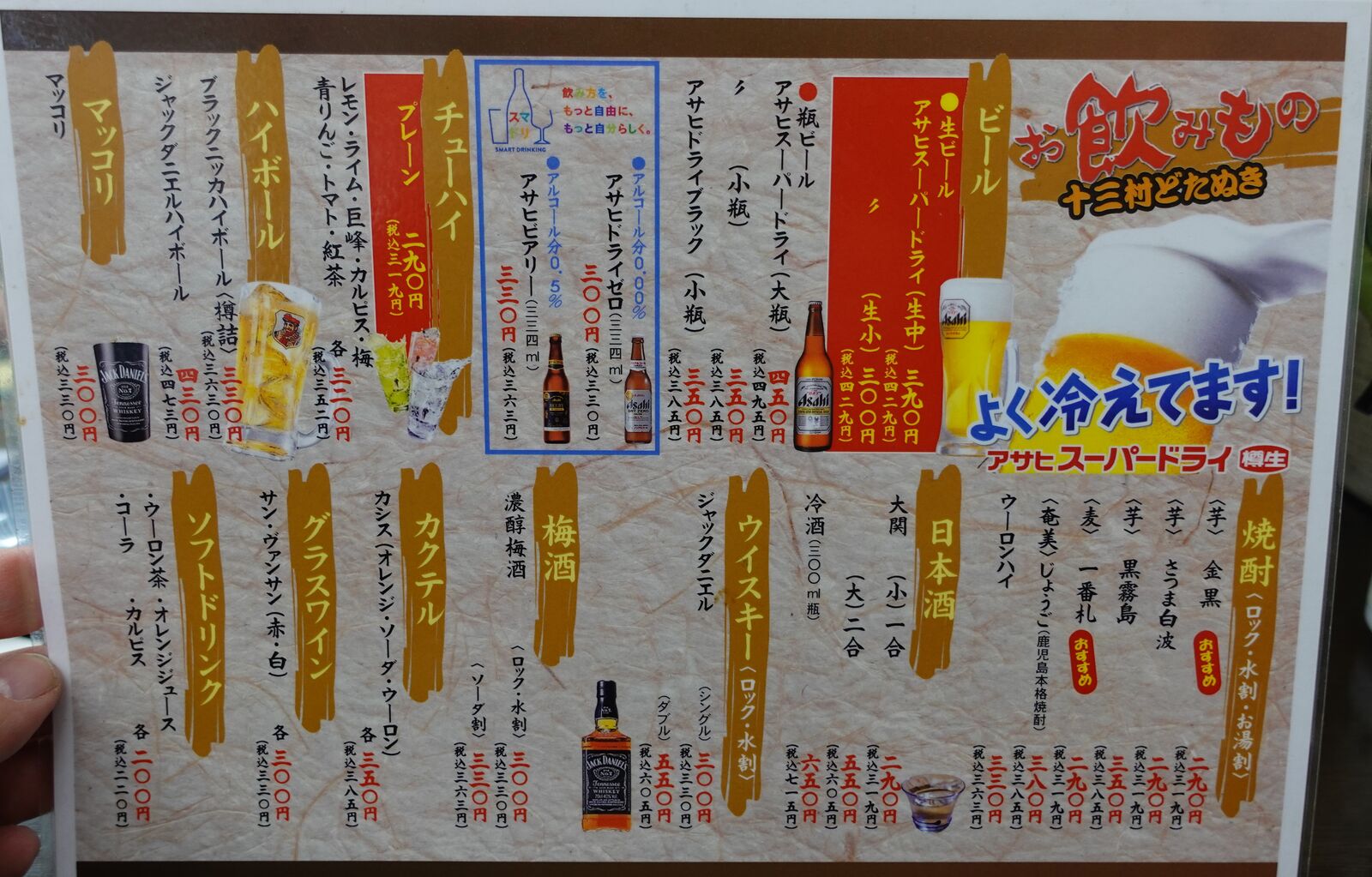 十 三 村 ど たぬき