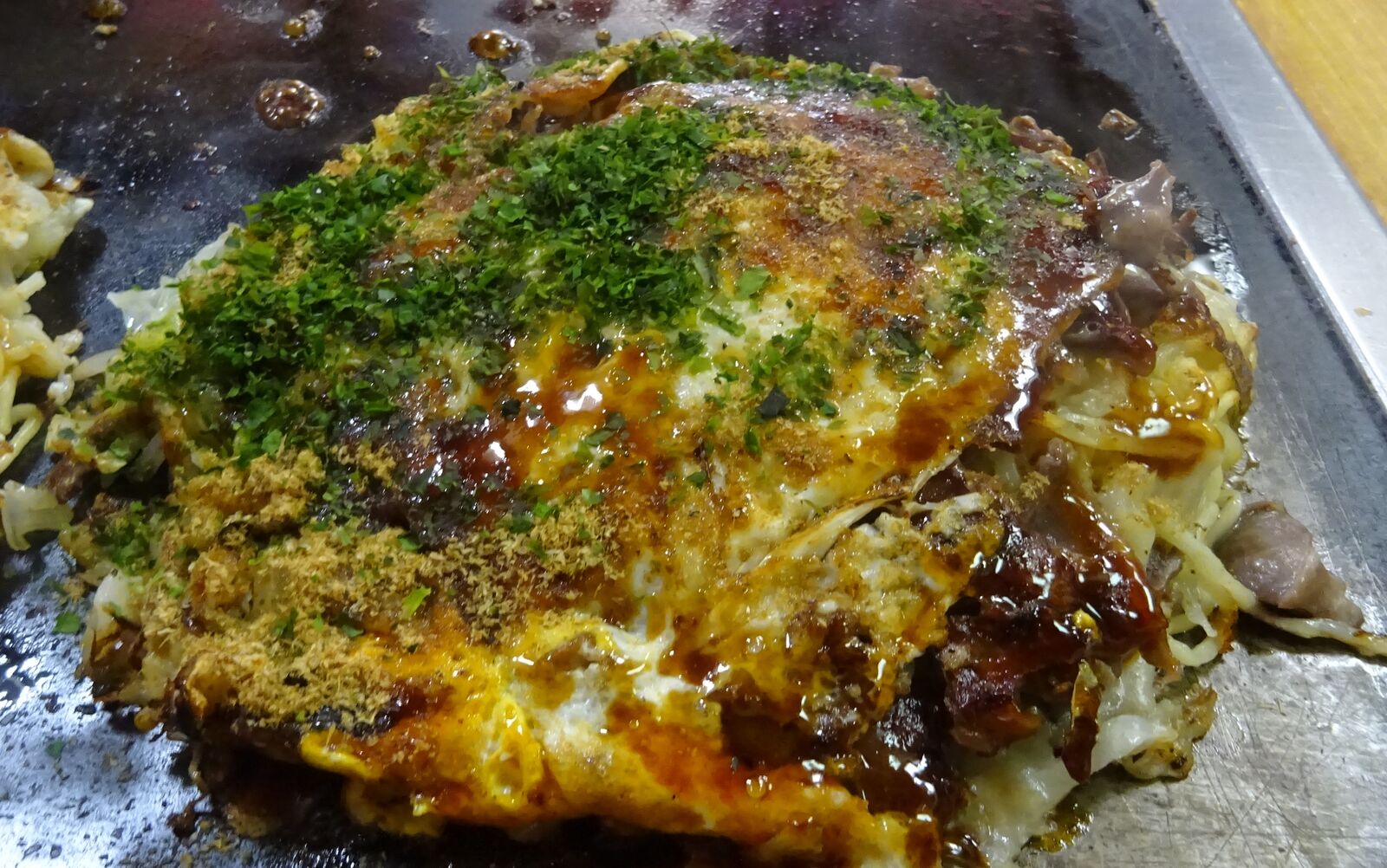 砂肝入りのお好み焼きが美味過ぎます 尾道 お好み焼き 村上 やまでらのぶらりグルメ ぶらり日記