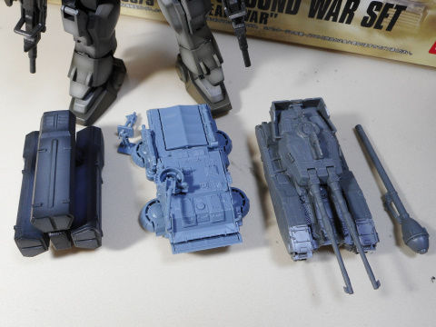 1/144 ホバートラック仮組み （HGUC陸戦型ガンダム地上戦セット