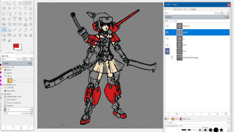 Gimp 2 レイヤーを使う Yosshiro Labo