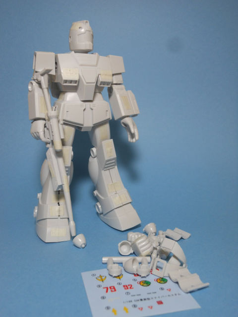 1/144旧キット ジムスナイパーカスタム #1仮組み、製作開始 1/144旧キット ジムスナイパーカスタム #1仮組み、製作開始