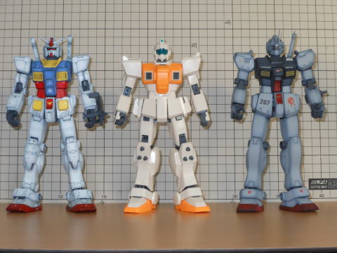 MG ガンダム4号機、陸戦型ジム セット MG 陸戦型ジム