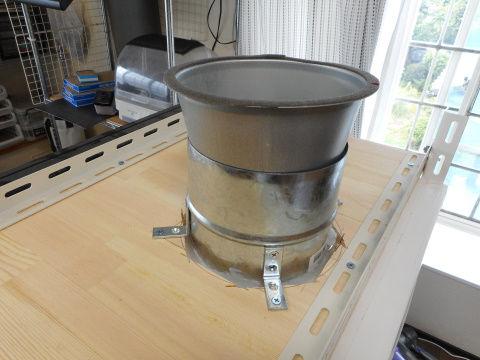 塗装ブースの自作 #3 ファンを接続して、完成！ : yosshiro-labo