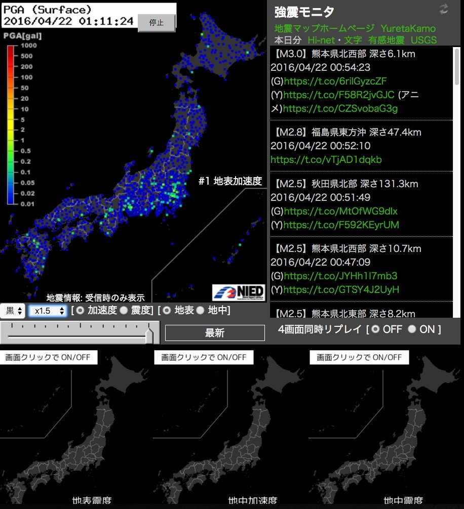 強震 モニター