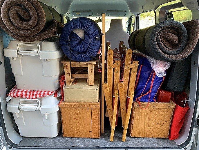キャンプで荷物の積み方と積載は超簡単 我が家の方法を詳しくブログで紹介 ｋｕｔｉｋｏｍｉ