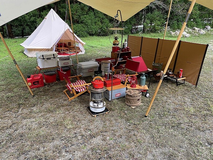 キャンプで目隠しはこの陣幕しかない 年間50泊キャンプに行く我が家が詳しくブログで紹介 ｋｕｔｉｋｏｍｉ