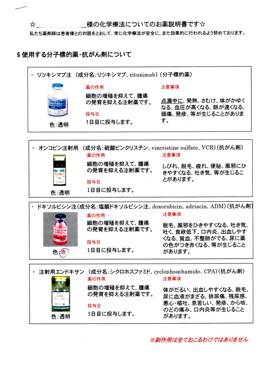 検査と治療体験 ~悪性リンパ腫 R+CHOP療法~ : 悠汲の日々