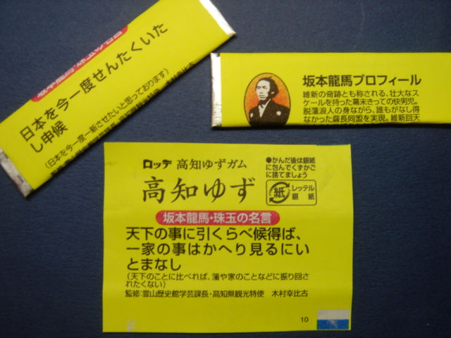 高知ゆずガム 一病息災 日本酒が旨い