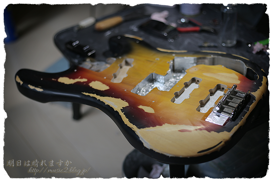 レリック仕上げ！！メーカー不明ストラト改造 CUSTOM-MADE Stratocaster Heavy Relic Black