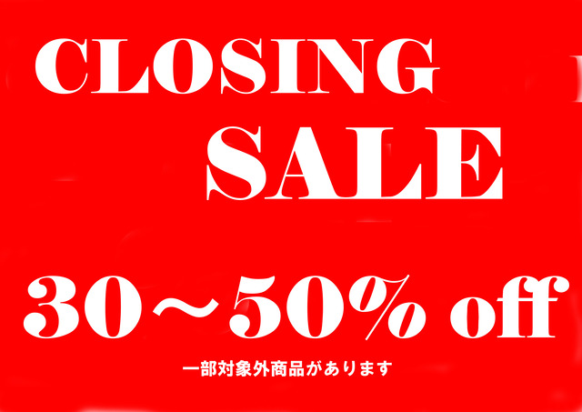 closing sale 30-50POP