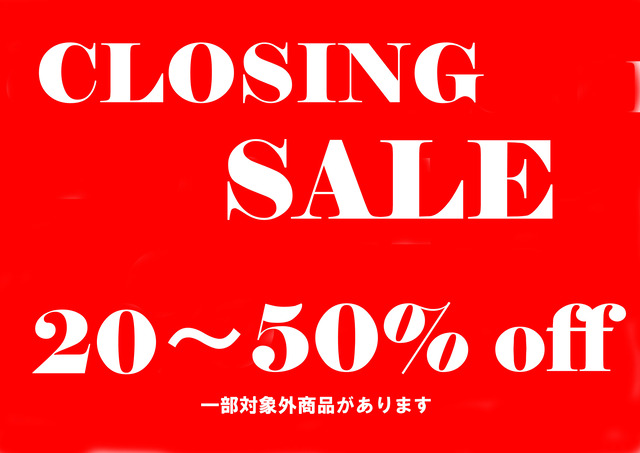 closing sale 20-50POP