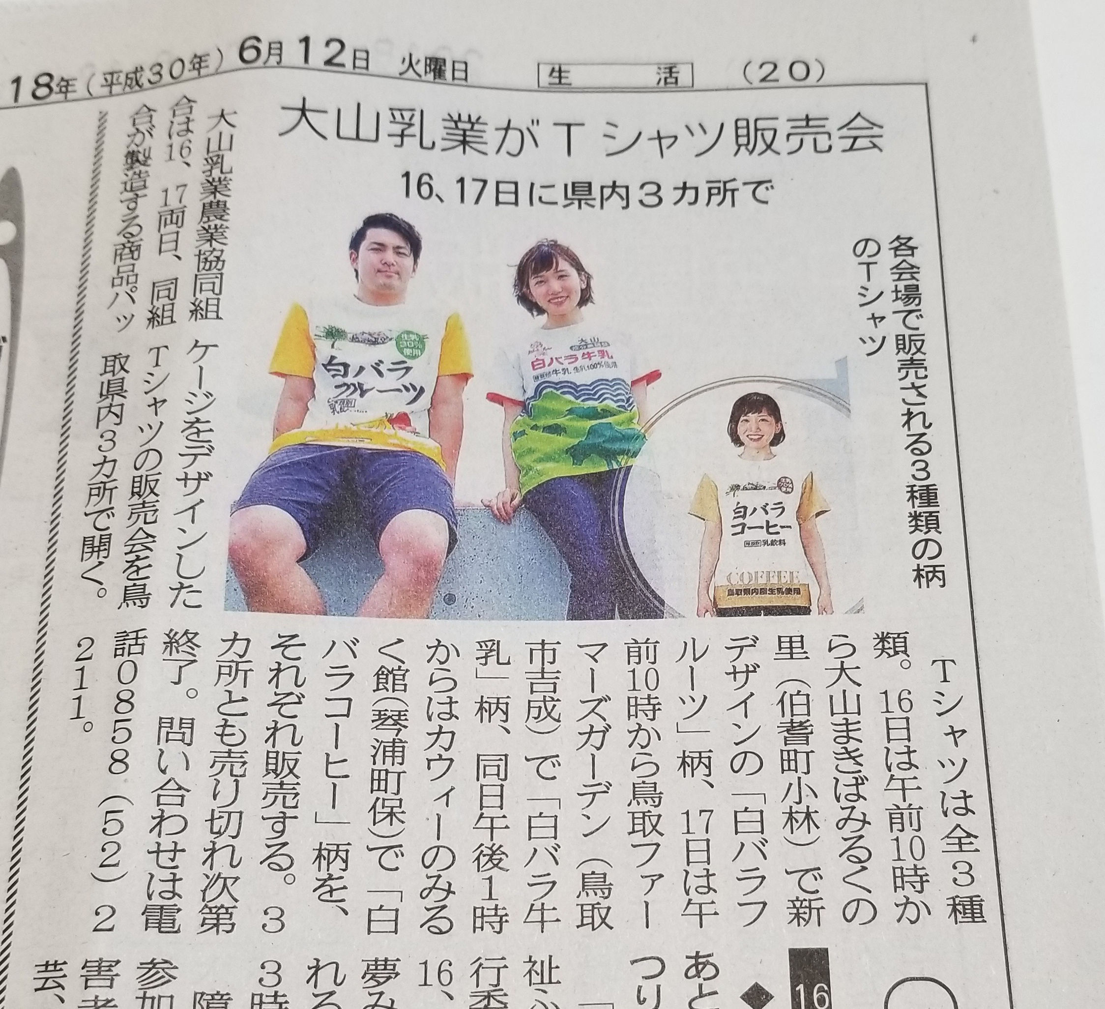 白バラ牛乳tシャツを買ってみた レビュー画像あり 水木しげるロード 妖怪神社スタッフのブログ 白バラ牛乳tシャツを買ってみた レビュー画像あり 水木しげるロード 妖怪神社スタッフのブログ