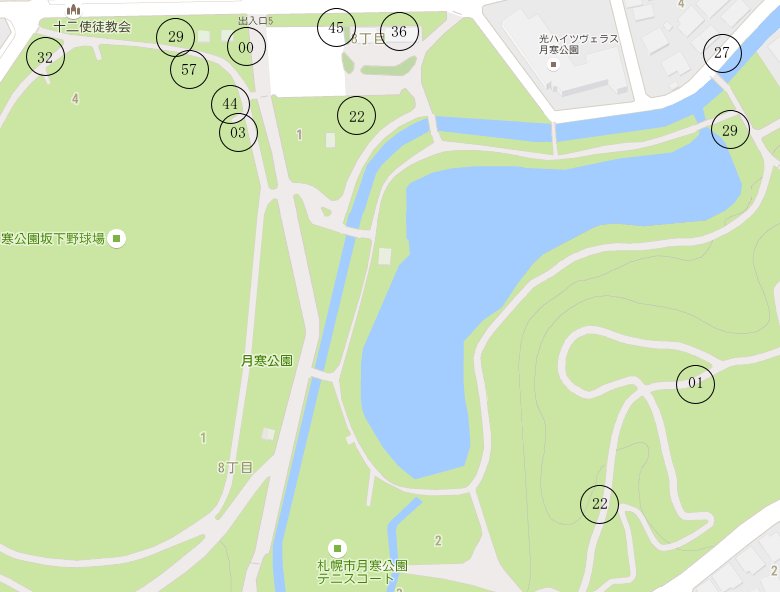 札幌市内のポケモンの巣 その１ ホケモンgo攻略ブログ