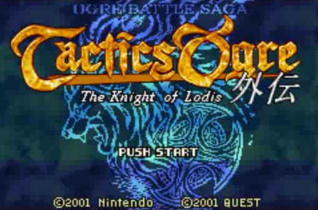 Gba タクティクスオウガ外伝 The Knight Of Lodis レビュー メガネなゲームレビュー