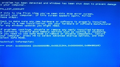 PFN_LIST_CORRUPT_Windows_7
