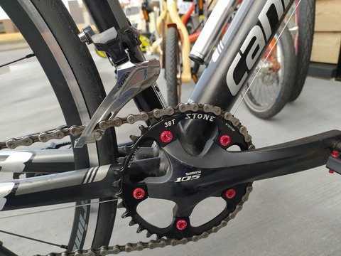 RIDEA 38T （フロントをシングルギア化） RIDEA 38T （フロントをシングルギア化）