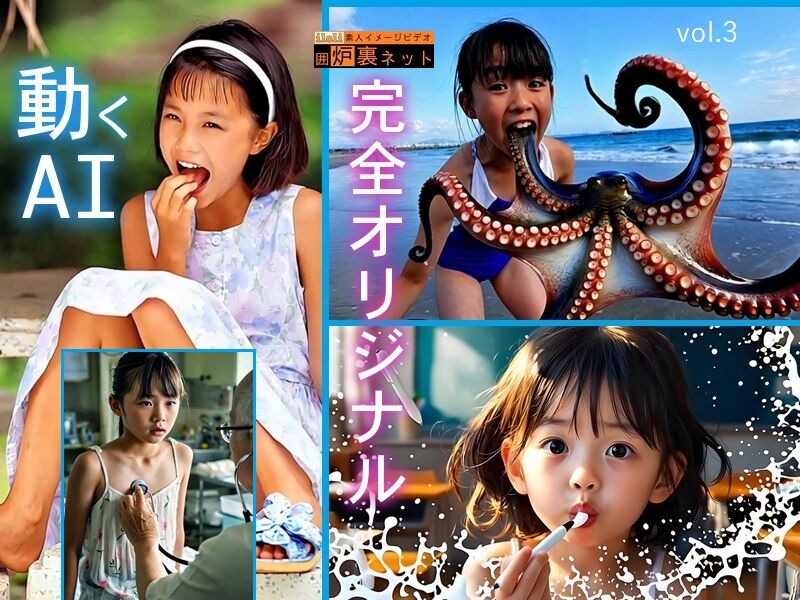 【ロリ生成AI動画10本】 完全オリジナル！いたずらな天使達。あるいは天使達にイタズラを。