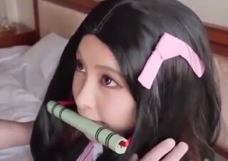【エロい鬼滅の刃】 禰豆子のアニコスSEX