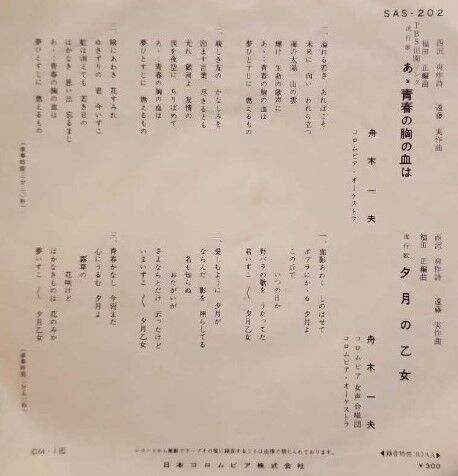 007 舟木一夫「あゝ青春の胸の血は」 西沢爽の世界 付・森友学園問題