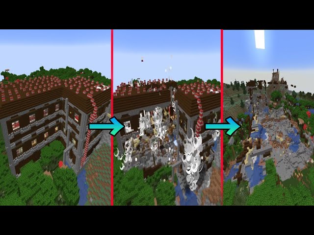 Kun 森の洋館をtntで一発で粉砕してみた 50人クラフト 46 Kun Youtuberコメ速報