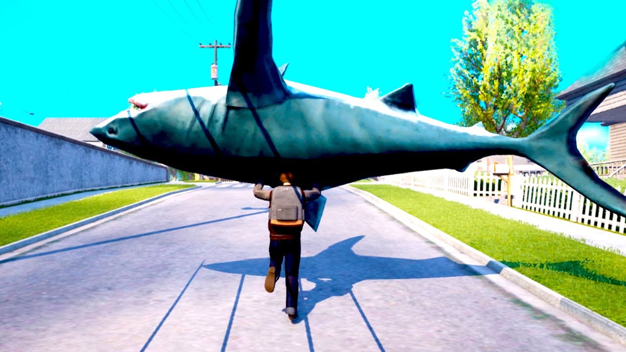 ポッキー サメを 人の泳ぐ学校のプールに投げ入れる という犯罪スレスレ行為をしまくるゲームが面白い Youtuberコメ速報