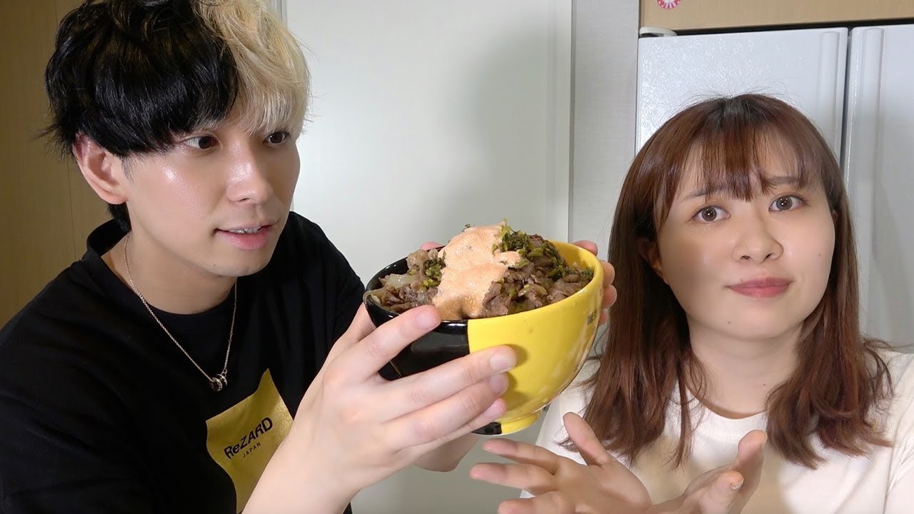 ヒカル エミリンとすき家の明太マヨ牛丼を感覚だけで作ったらなぜか初恋のほろ苦い話になったww Youtuberコメ速報