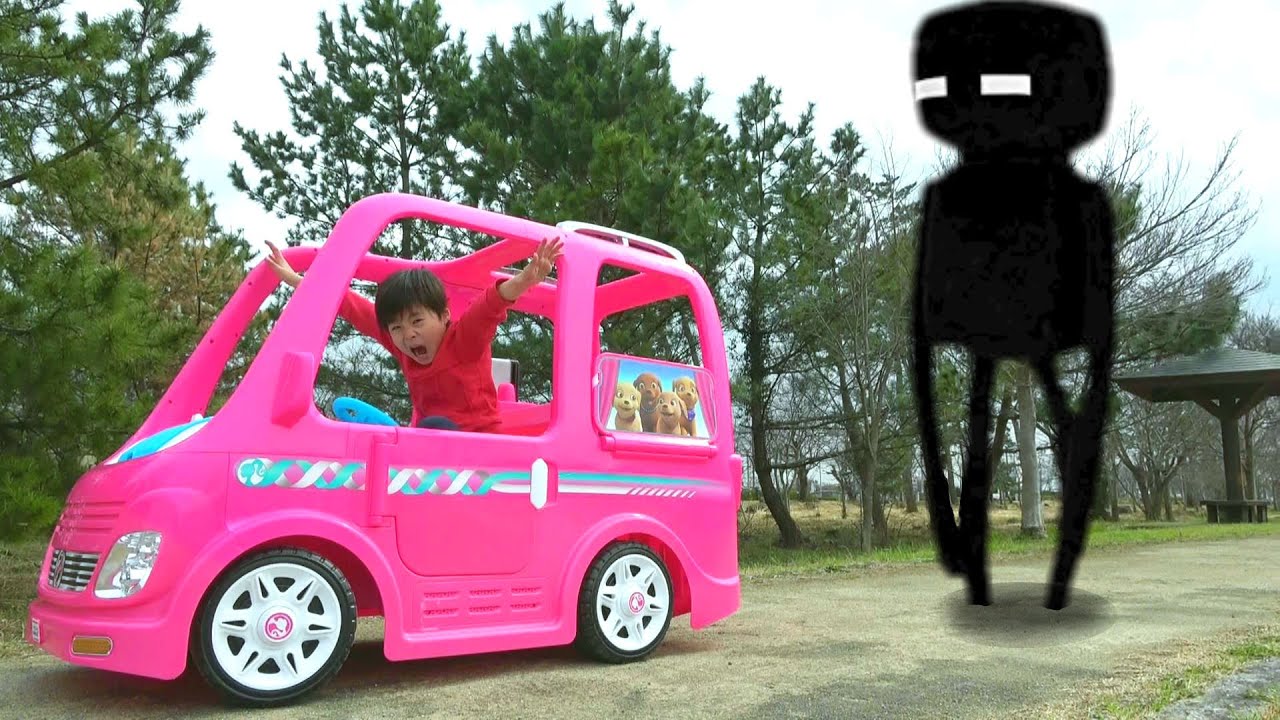 キッズライン マイクラごっこ バービー 車 公園 マイクラ大冒険 エンダーマン 逃げろー ペットショップ 逃げた動物を探せ こうくんねみちゃん Youtuberコメ速報