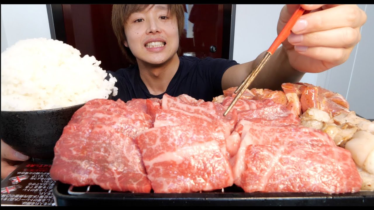 ぷろたん 1人玄関焼肉 ご飯3合と特上カルビだけで網焼き炙り食いしたらうめえええ Youtuberコメ速報