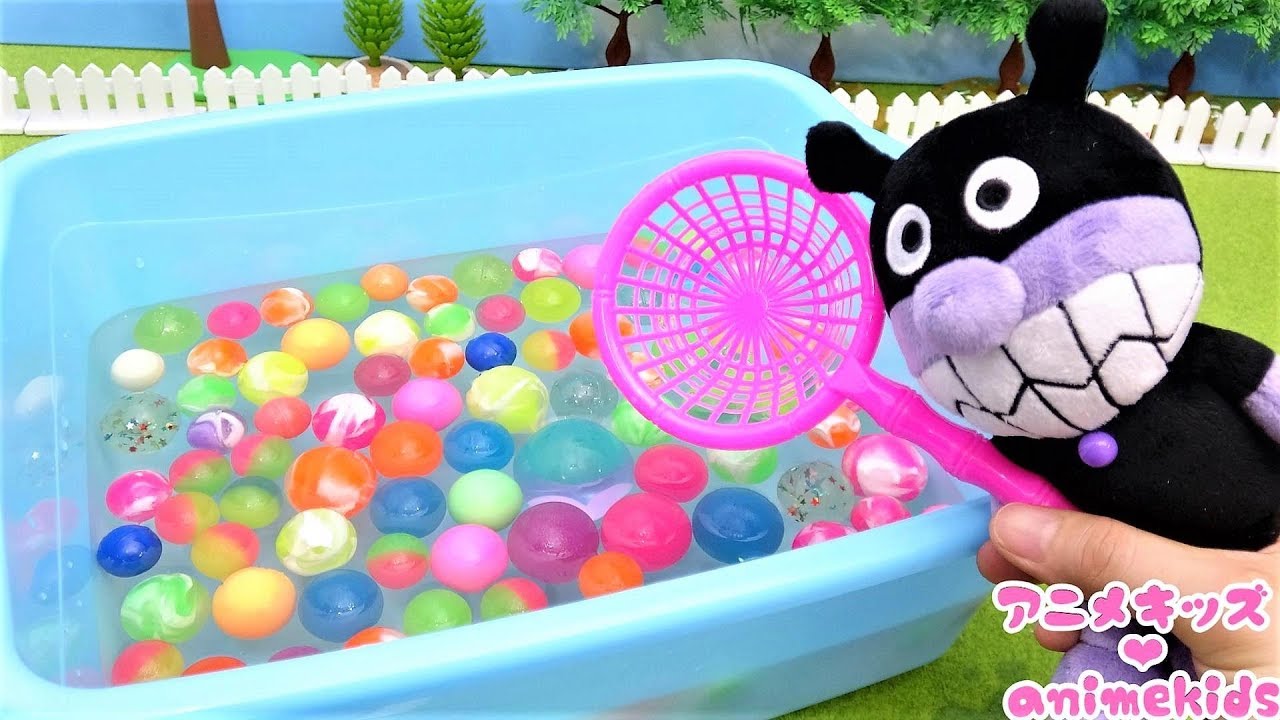 キッズライン アンパンマン アニメ おもちゃ たいけつ だれが１ばんスーパーボールすくえるかな アニメキッズ Youtuberコメ速報