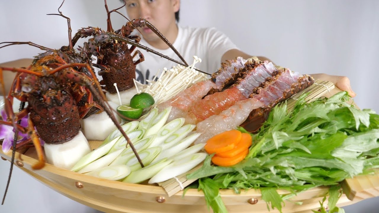 【きまぐれクック】伊勢海老まるごと1匹をしゃぶしゃぶにする料理が存在するみたいなのでやってみたら後戻り不可能に。 : YouTuberコメ速報