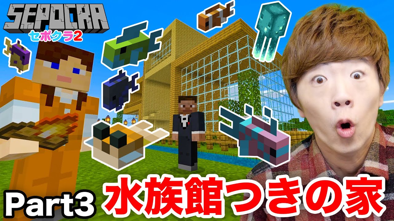 セイキン セポクラ2 Part3 水族館つきの家を建てます マインクラフト マイクラ セイキンゲームズ Youtuberコメ速報