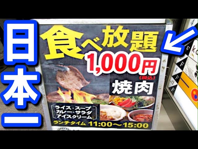 タケヤキ翔 激安 焼肉1000円食べ放題 全メニュー食べてみた Youtuberコメ速報