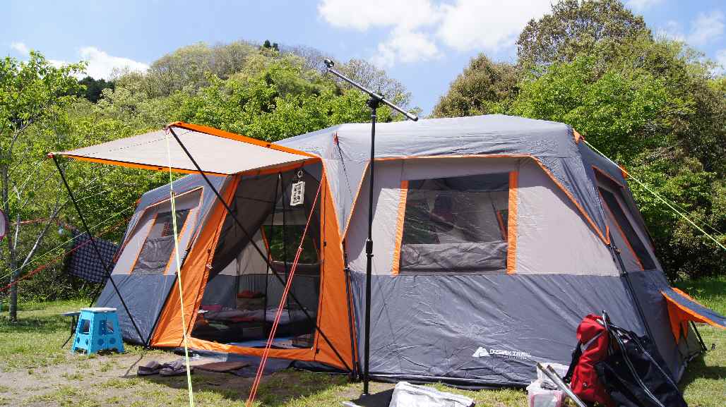 自作 テント内フック ｄｉｙ キャンプとギターと風景と