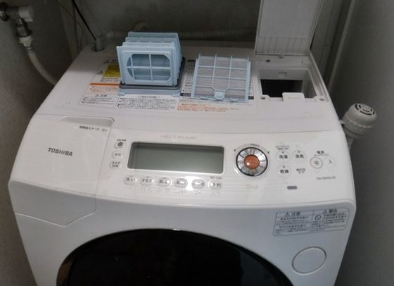 ななめドラム洗濯機に 糸くずフィルターボックス追加取り付け ガレージ服部 ななめドラム洗濯機に 糸くずフィルターボックス追加取り付け ガレージ服部
