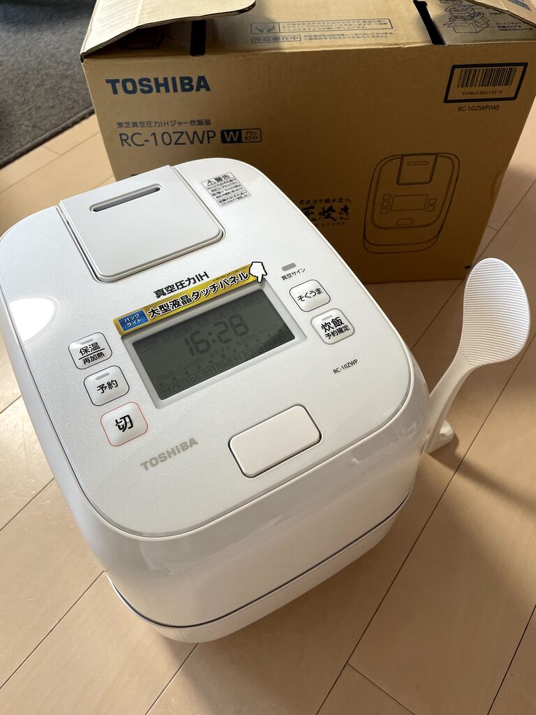 TOSHIBA 真空圧力IH炊飯器 RC-10ZWP ジャンク Amazon | 東芝 真空圧力IHジャー炊飯器（5.5合炊き） グラン