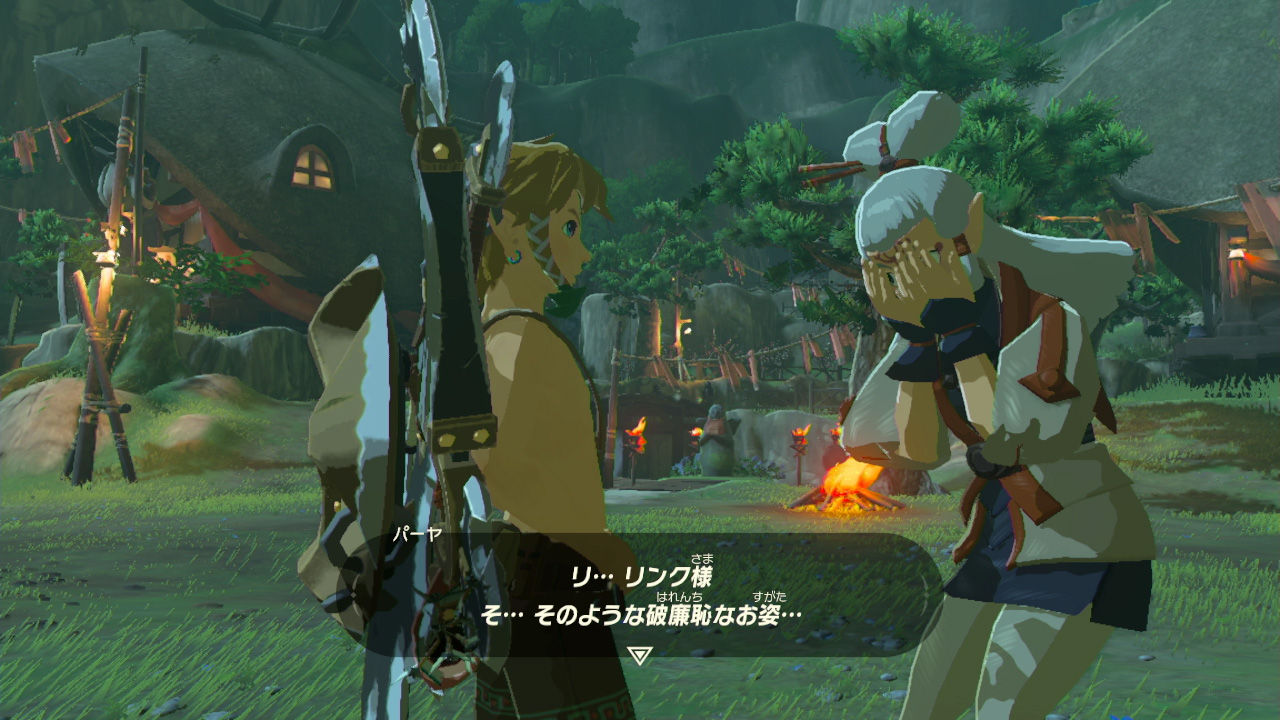 【ゼルダの伝説 ブレスオブザワイルド】裸時のNPCの反応www : Y速報