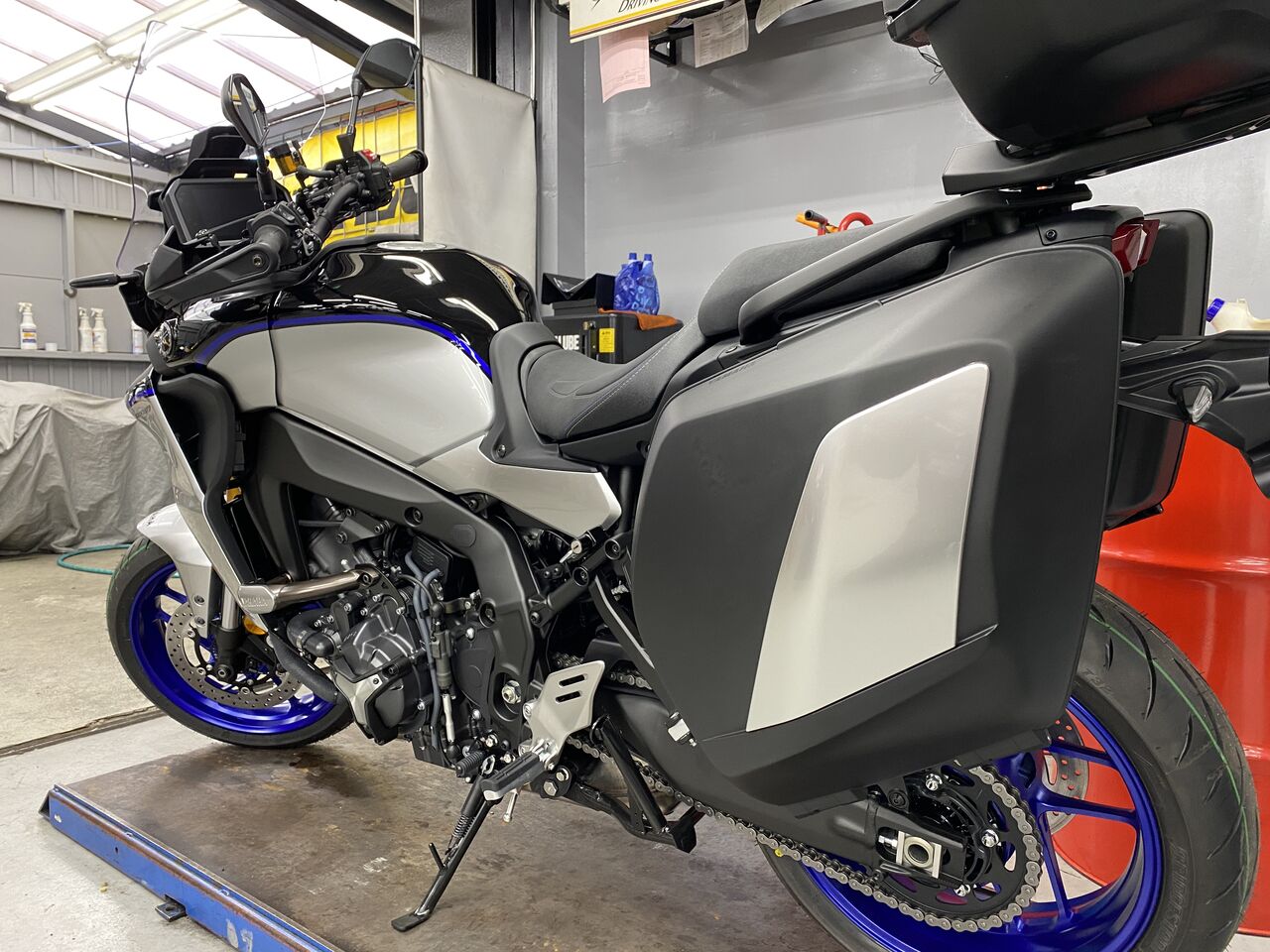 ヤマハ PZ480LT 94年 マウンテンライト　サイドパネル　右　フード　カバー　PHAZERⅡ 8BH ピー　PZ 