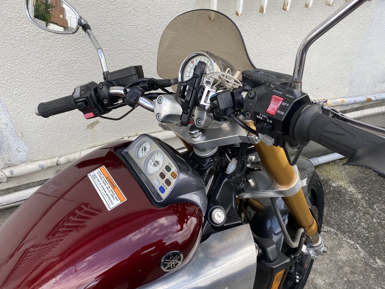vmax1200 フロントフォーク 曲り無!V-MAX1200純正フロントフォーク左右40φ前期VMAX Y7FK