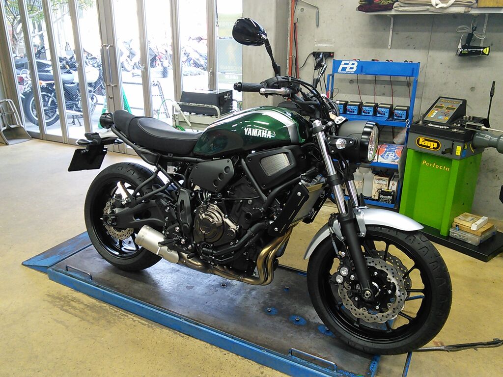ｘｓｒ７００ にローダウン その他オプション取り付けしました Ysp天白 バイク屋さんのつぶやき日記