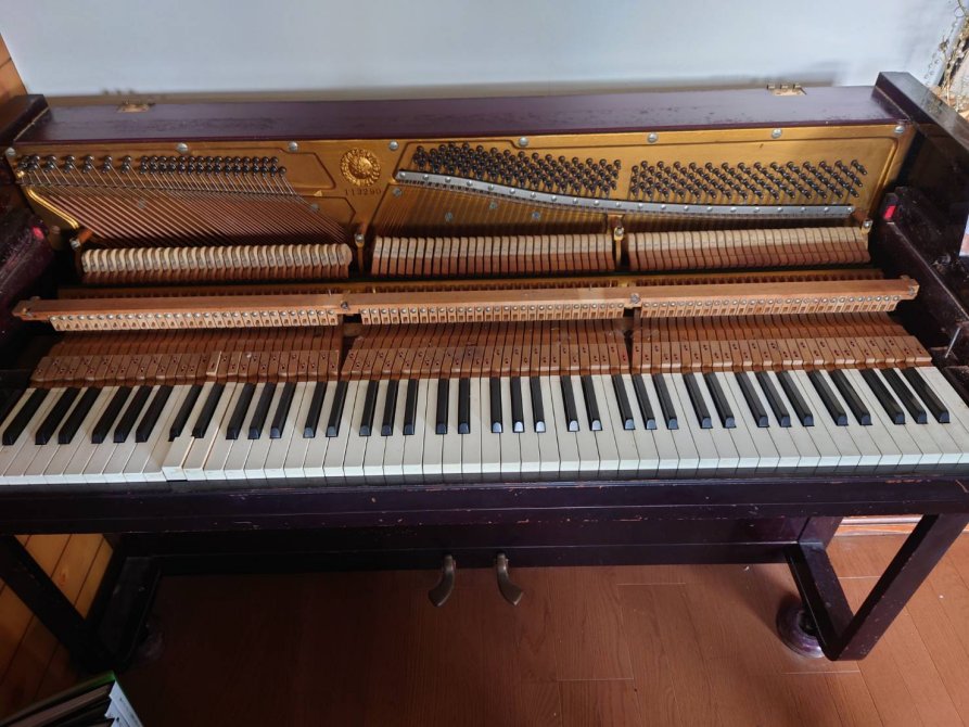 とても珍しいドロップアクションピアノ…64年前のYAMAHA S2