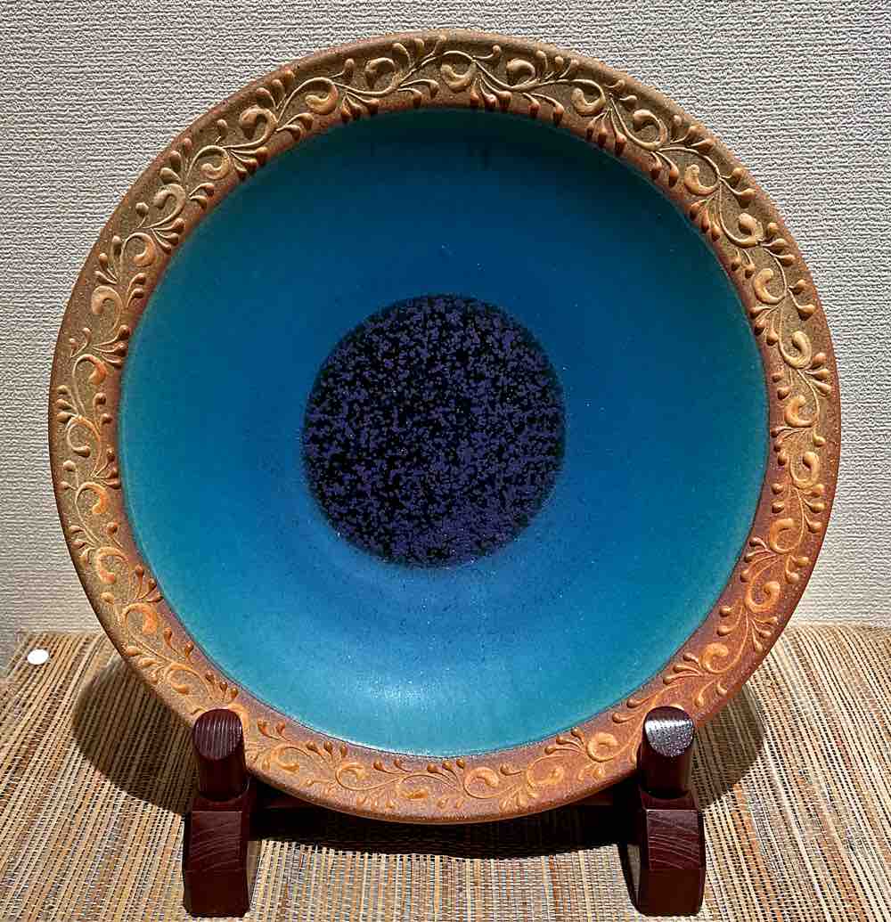 やちむん 與那原正守さん プレート2枚