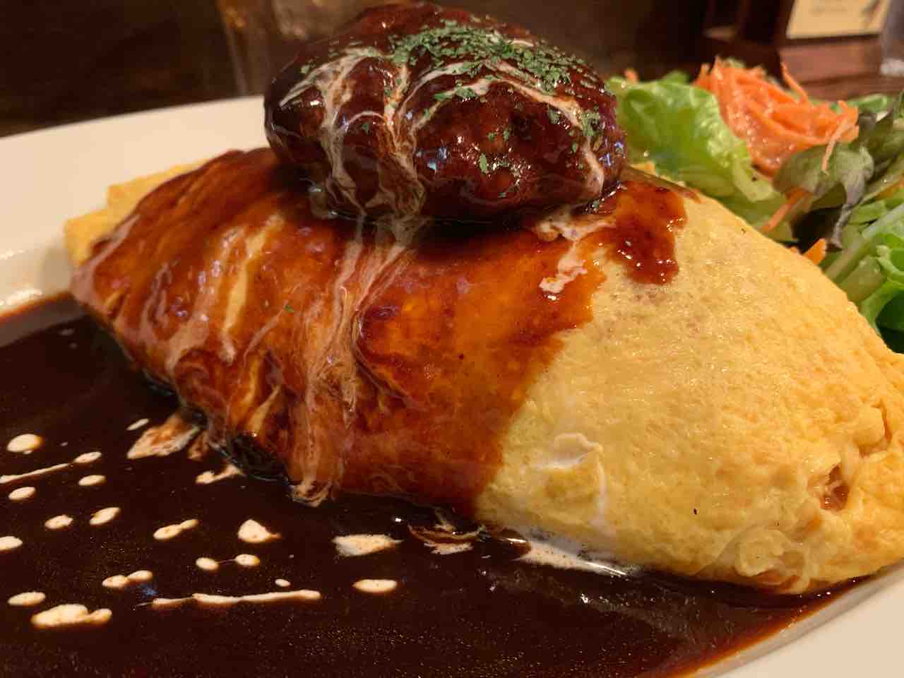 大宮 ひいき屋 オムライスとハンバーグ 夜ご飯 奴の独り飯