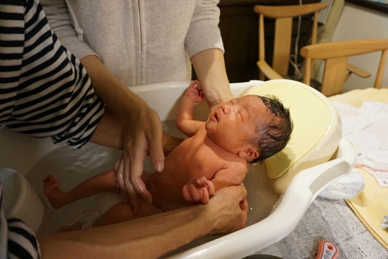 沐浴卒業 お風呂デビュー 1ｍ22ｄ 姉妹ママゆうの ほんわかhappydays