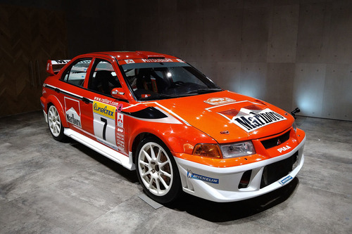 三菱自が本社ショールームで「WRC展」を開催　グループA仕様の「ランエボ」を展示