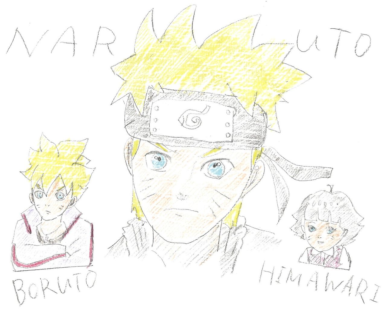 Drawing Boruto/うずまきボルト 描いてみた 