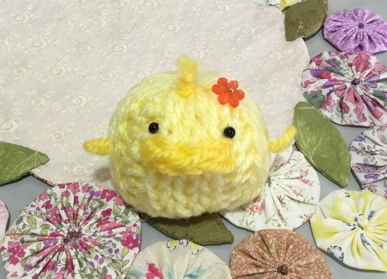 ゆび編み ひよこ ドクターイエロー ゆび編みの妖精ちゃんち
