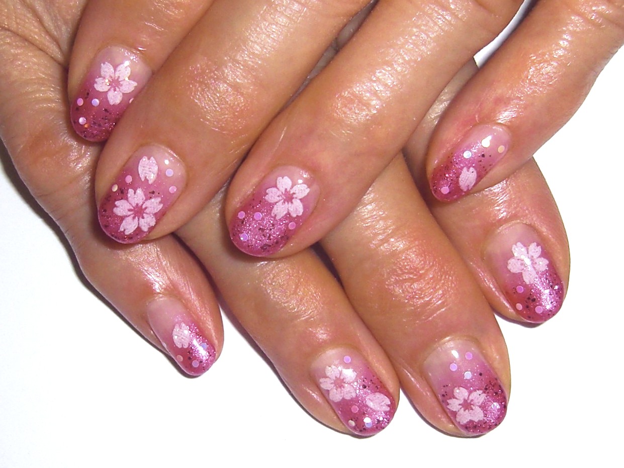 ピンク桜ネイル Yucca Nail ネイルデザイン集 ピンク桜ネイル Yucca Nail ネイルデザイン集