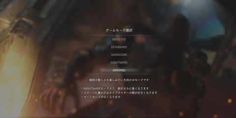 バイオ3リメイク:難易度インフェルノ